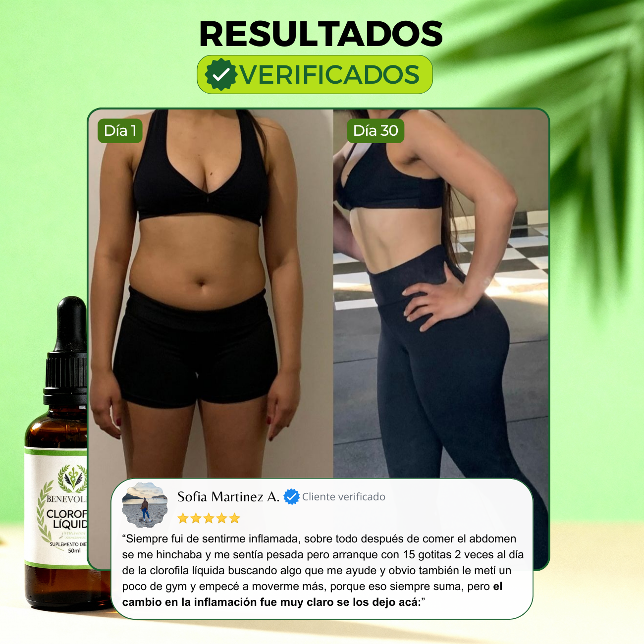 Clorofila Benevolent | Olvidate de la hinchazón en días