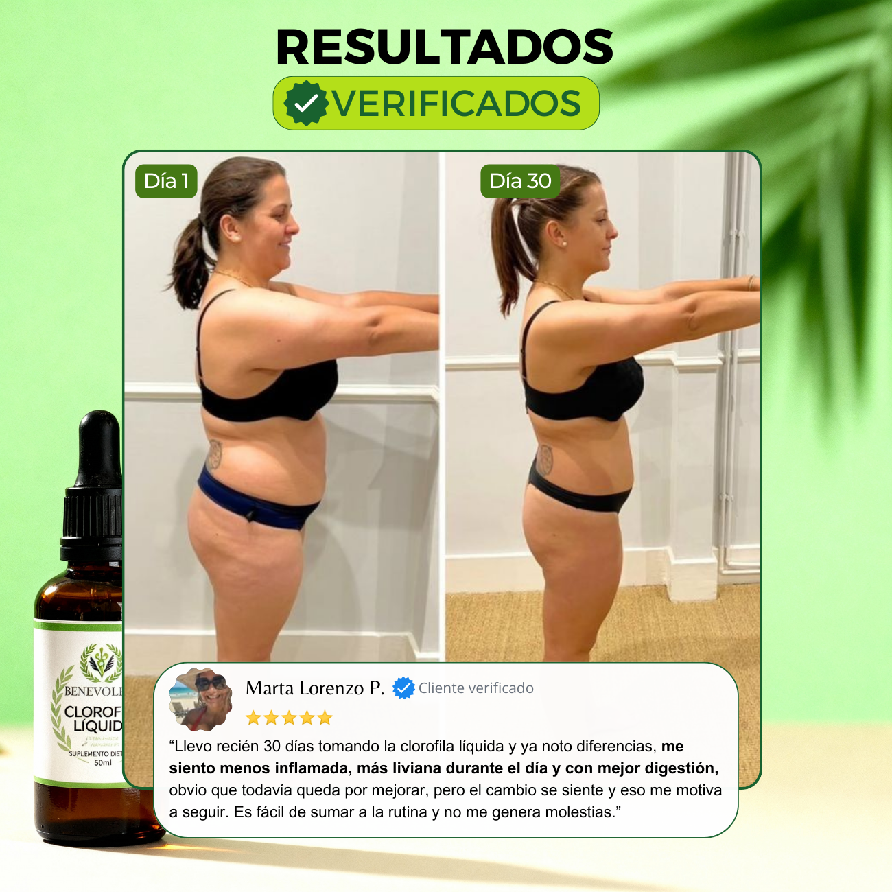 Clorofila Benevolent | Olvidate de la hinchazón en días