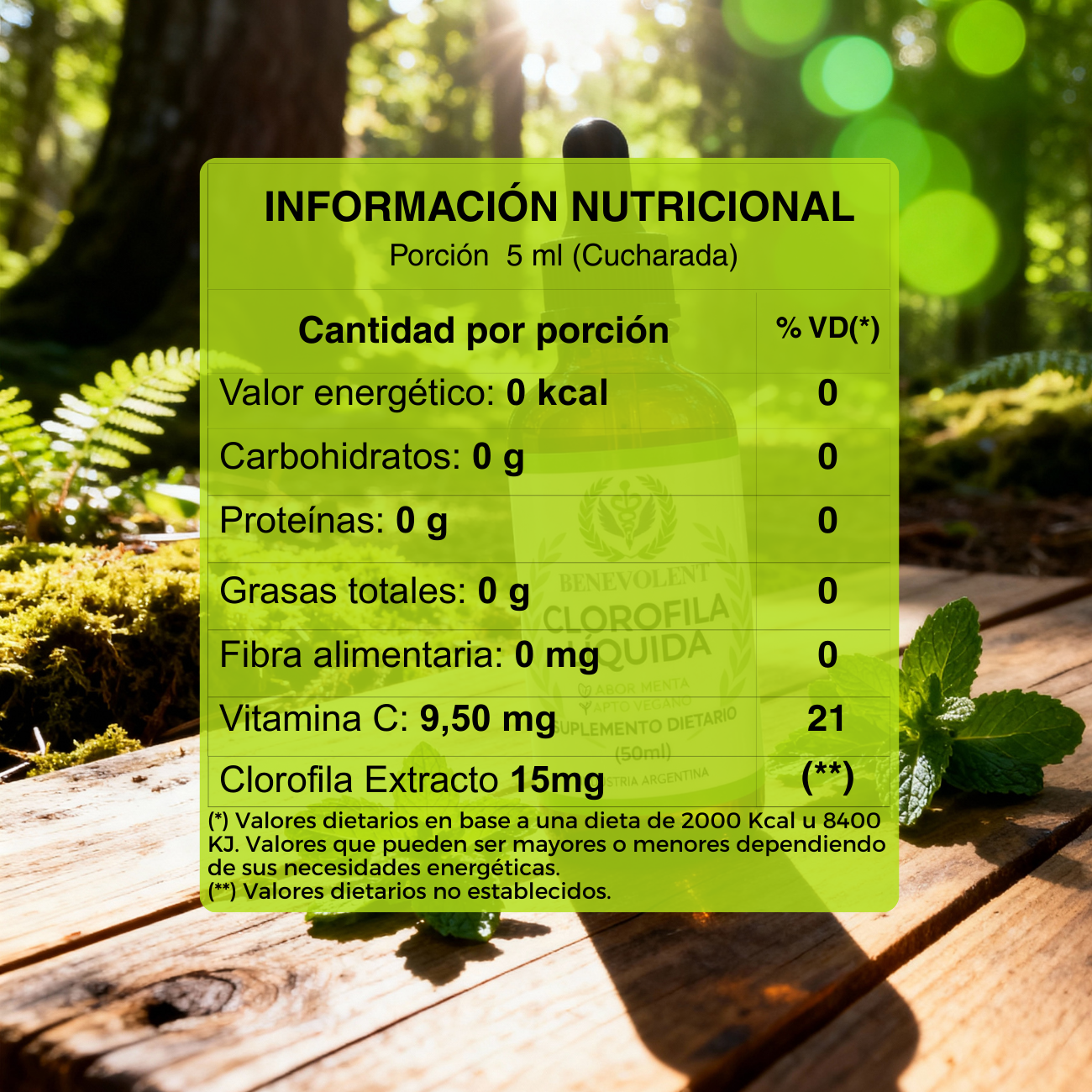 Clorofila Benevolent | Olvidate de la hinchazón en días
