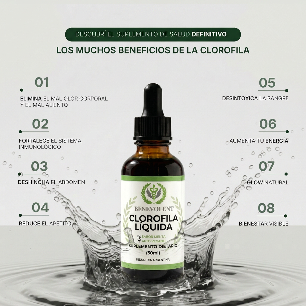Clorofila Benevolent | Olvidate de la hinchazón en días
