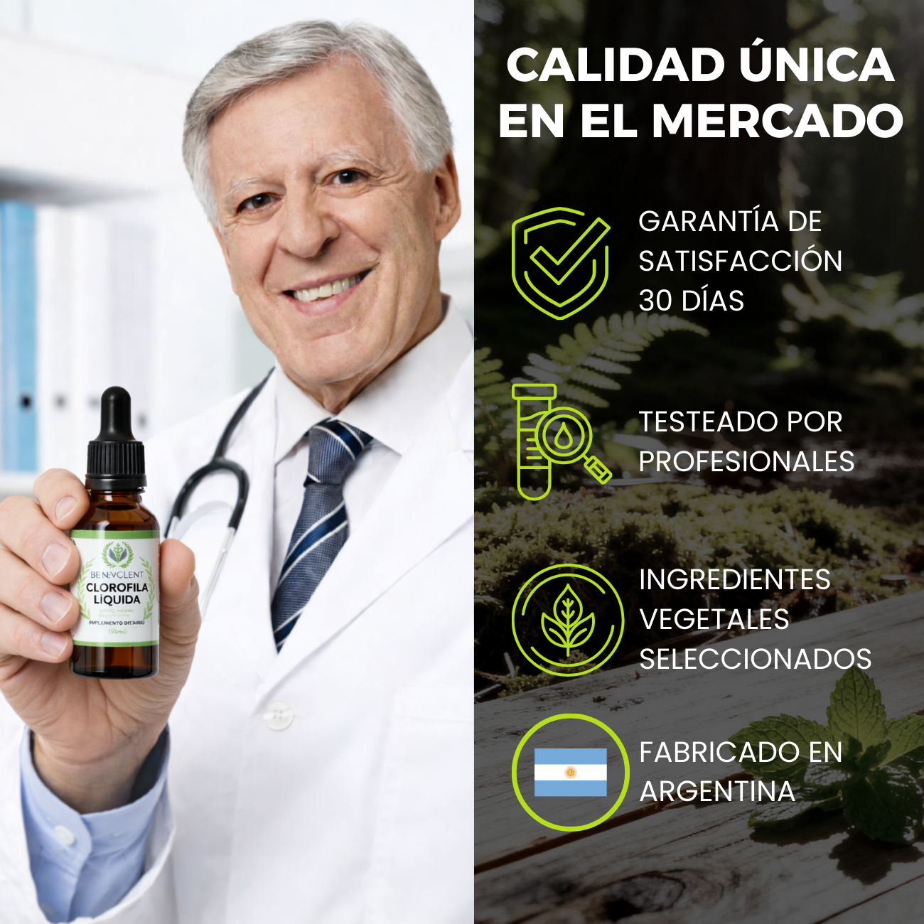 Clorofila Benevolent | Olvidate de la hinchazón en días